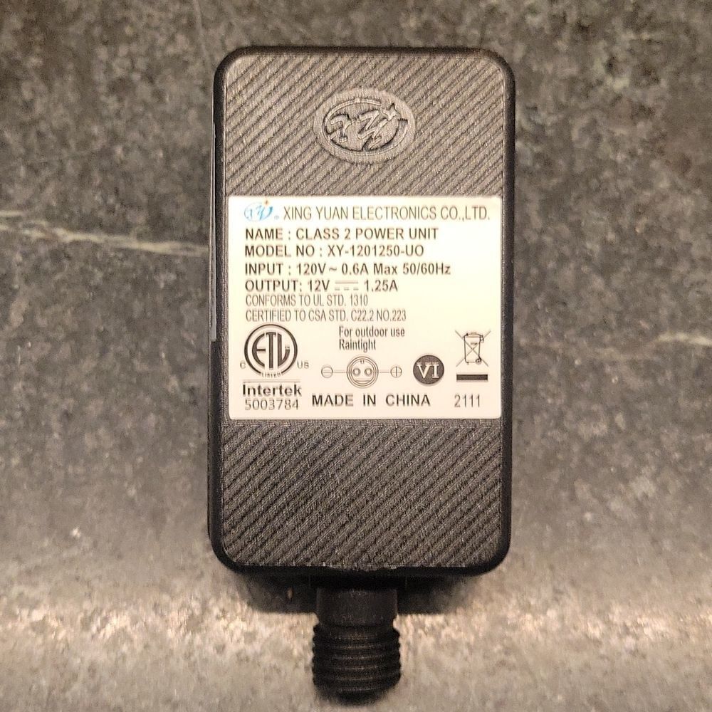 Replacement Yard Inflatable Adapter Power Supply Adaptor 12Vdc 1.25A 1250mA 1.25